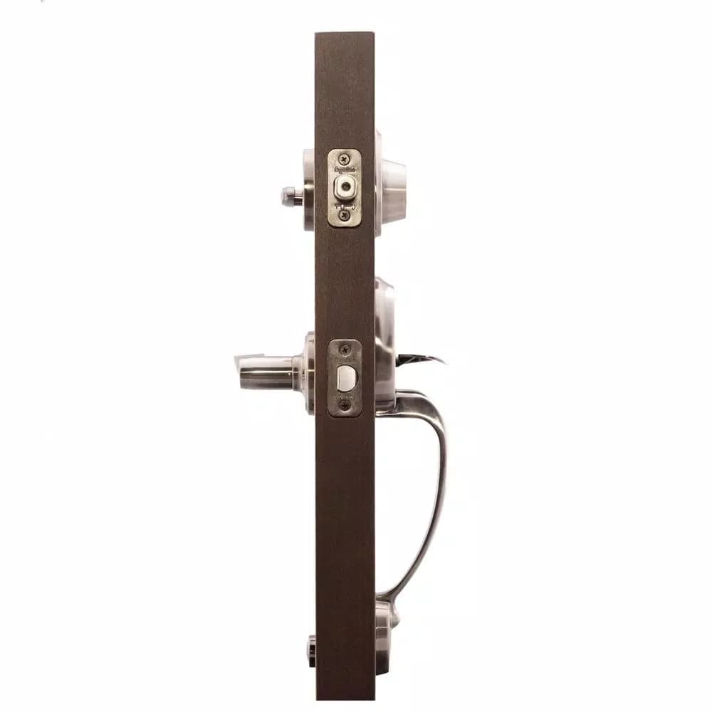 Copper Creek Colonial Handleset with Waverlie Lever Trim, Antique Nickel