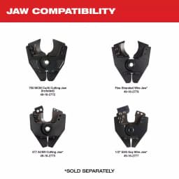 Milwaukee M18 FORCE LOGIC Cordless Cable Cutter Kit with 750 MCM Jaws, 2.0 Ah Battery & Charger thumbnail 4