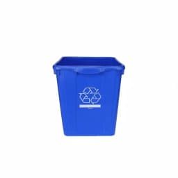 Enviro World 15 Gal. Blue Recycling Bin with Built-in Handles thumbnail 2