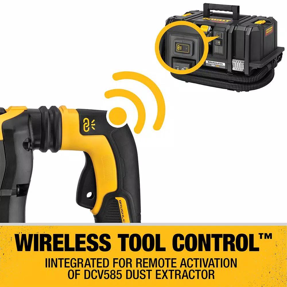 DEWALT 60V MAX FLEXVOLT Cordless Brushless 1-3/4 in. SDS MAX Rotary Hammer Kit with (2) 9.0 Ah Batteries