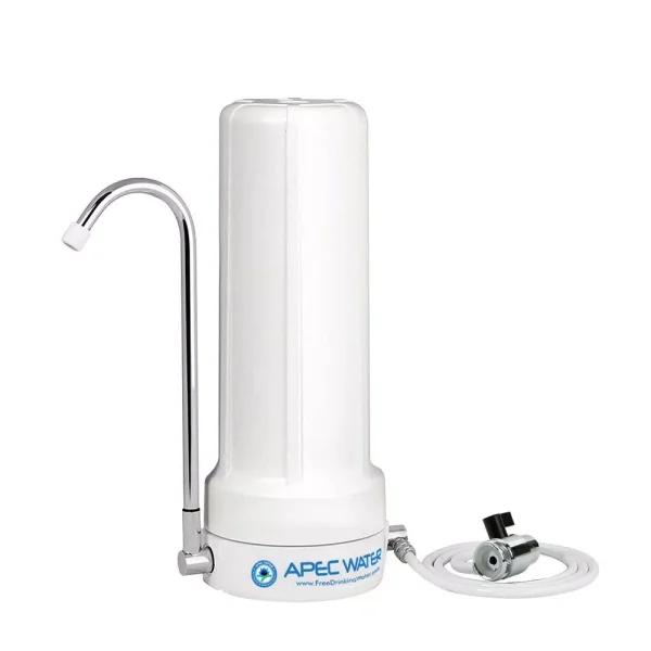 APEC Water Systems 4-in-1 Ceramic Countertop Water Filter System - Portable Drinking Water Purifier