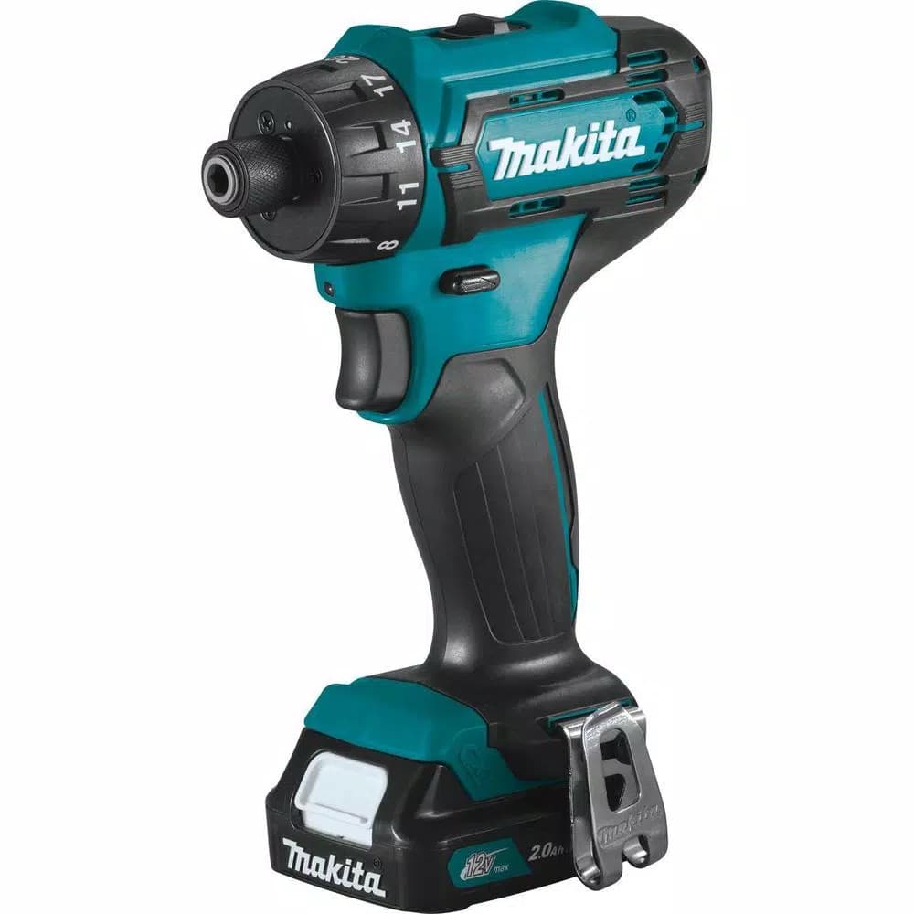 Makita 12V max CXT Cordless 1/4 in. Hex Screwdriver Kit, 2.0Ah