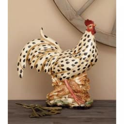 LITTON LANE 14 in. Colorful Rooster Decorative Ceramic Figurine - Farmhouse Style thumbnail 7