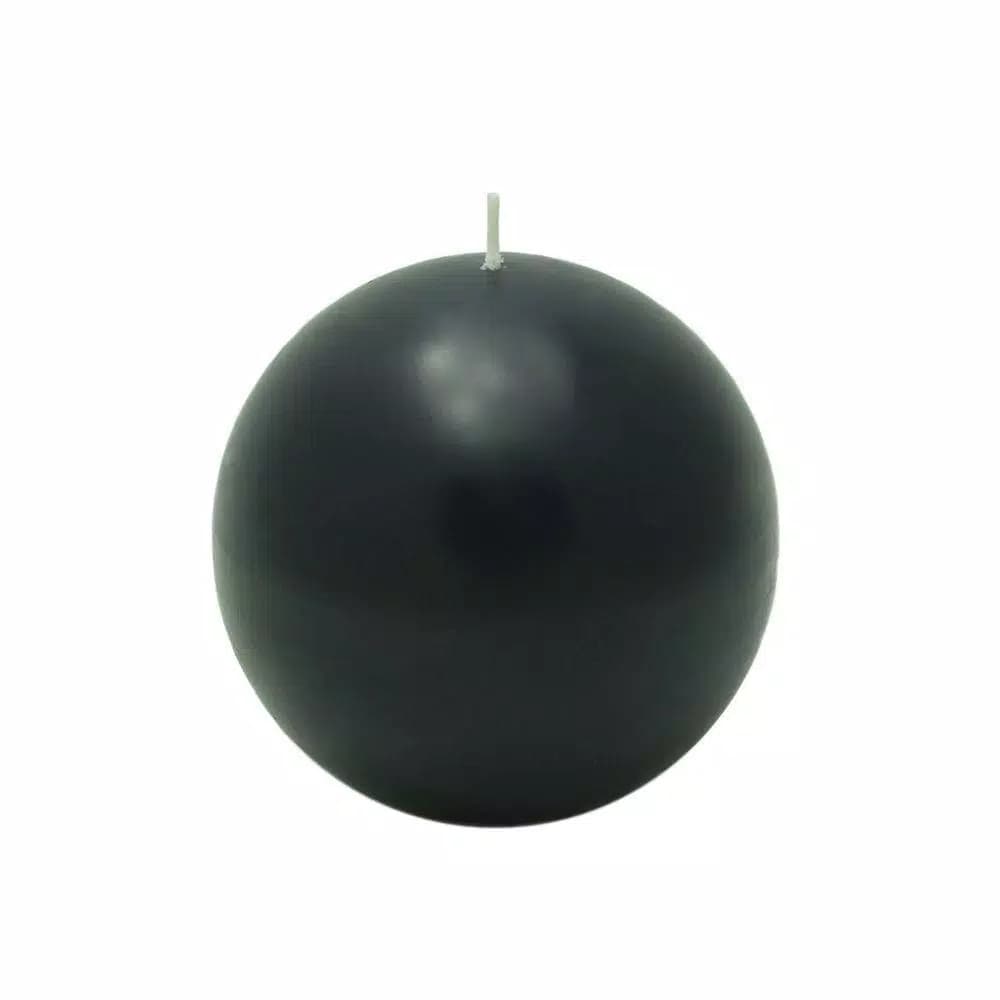 Zest Candle Biedermann and Sons 4 in. Black Ball Candles, 2-Box Set