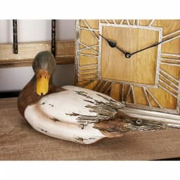 LITTON LANE Amazing Animals Rustic Polystone Decoy Duck Sculptures, Set of 2 thumbnail 2