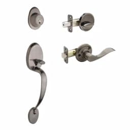 Copper Creek Colonial Handleset with Waverlie Lever Trim, Antique Nickel thumbnail 1