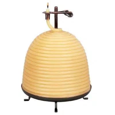 Candle by the Hour 160 Hour Beehive Coil Candle - Natural Beeswax Customizable Burn Time
