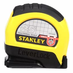 Stanley LeverLock 25 ft. x 1 in. Tape Measure with Magnetic Tip and Fractional Scale thumbnail 2