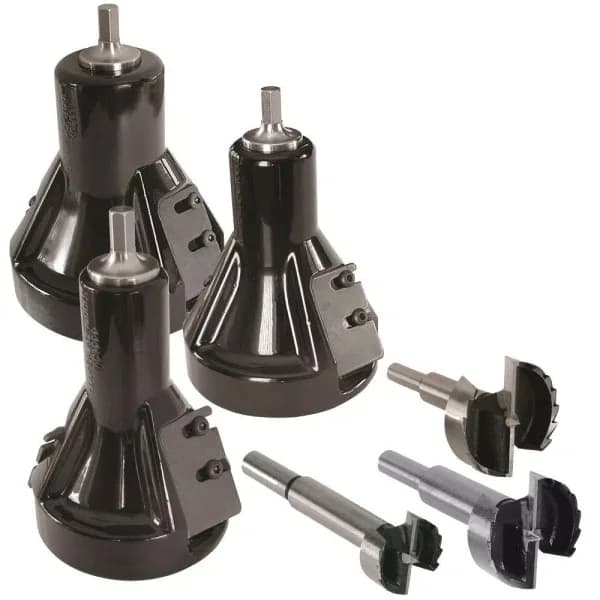 Lumberjack Tools Commercial Series Master Kit Log Furniture Building Tools - 1 in., 1.5 in., and 2 in. Tenon Cutters
