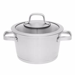 BergHOFF Essentials Manhattan 2.5 qt. 18/10 Stainless Steel Casserole Dish with Glass Lid thumbnail 1