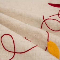 Glitzhome 48 in. LED Embroidered Linen Christmas Tree Skirt - Merry Christmas thumbnail 4