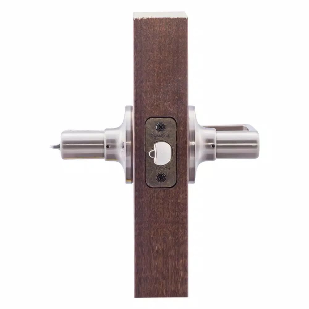 Copper Creek Satin Stainless Steel Keyed Entry Door Lever