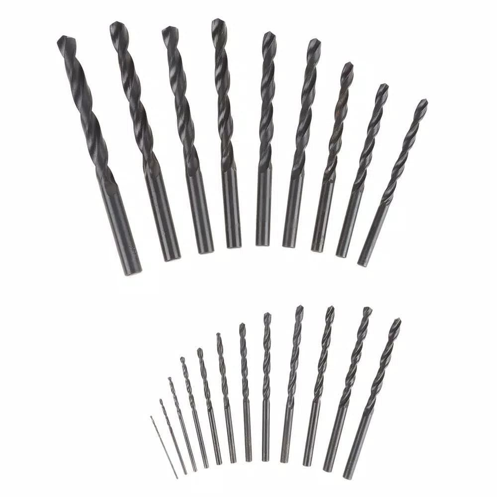 Stalwart 21-Piece HSS 4241 High-Speed Steel Drill Bit Set with Black Oxide Finish and Carrying Case