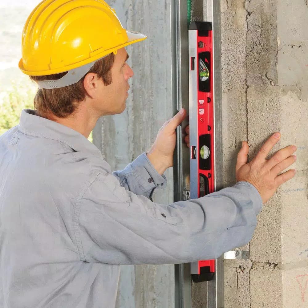 Kapro Samson Contractor 48 in. Aluminum I-Beam Level with Patented Plumb Site Dual-View Vial