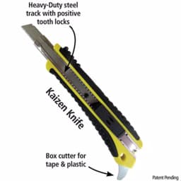 Fastcap Fast Cap Kaizen Utility Knife with Built-in Box Opener and Snap-Off Steel Blade thumbnail 2
