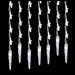 Brite Star 60-Light Pure White LED Icicle Lights with Ice Accents (Set of 2) thumbnail 1