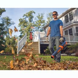 BLACK+DECKER 60V MAX Cordless Handheld Leaf Blower (400 CFM, 100 MPH) with Bonus 2-in-1 String Trimmer and Edger thumbnail 6