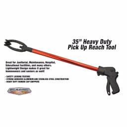 Blazing LEDz 35 in. Heavy Duty Reach Tool, 2-Pack - Anodized Aluminum Reaching Tool with Rubber Grippers thumbnail 4