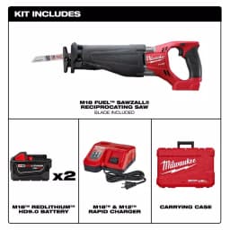 Milwaukee M18 FUEL 18V Brushless Reciprocating Saw Kit with (2) 9.0Ah Batteries & Charger thumbnail 2