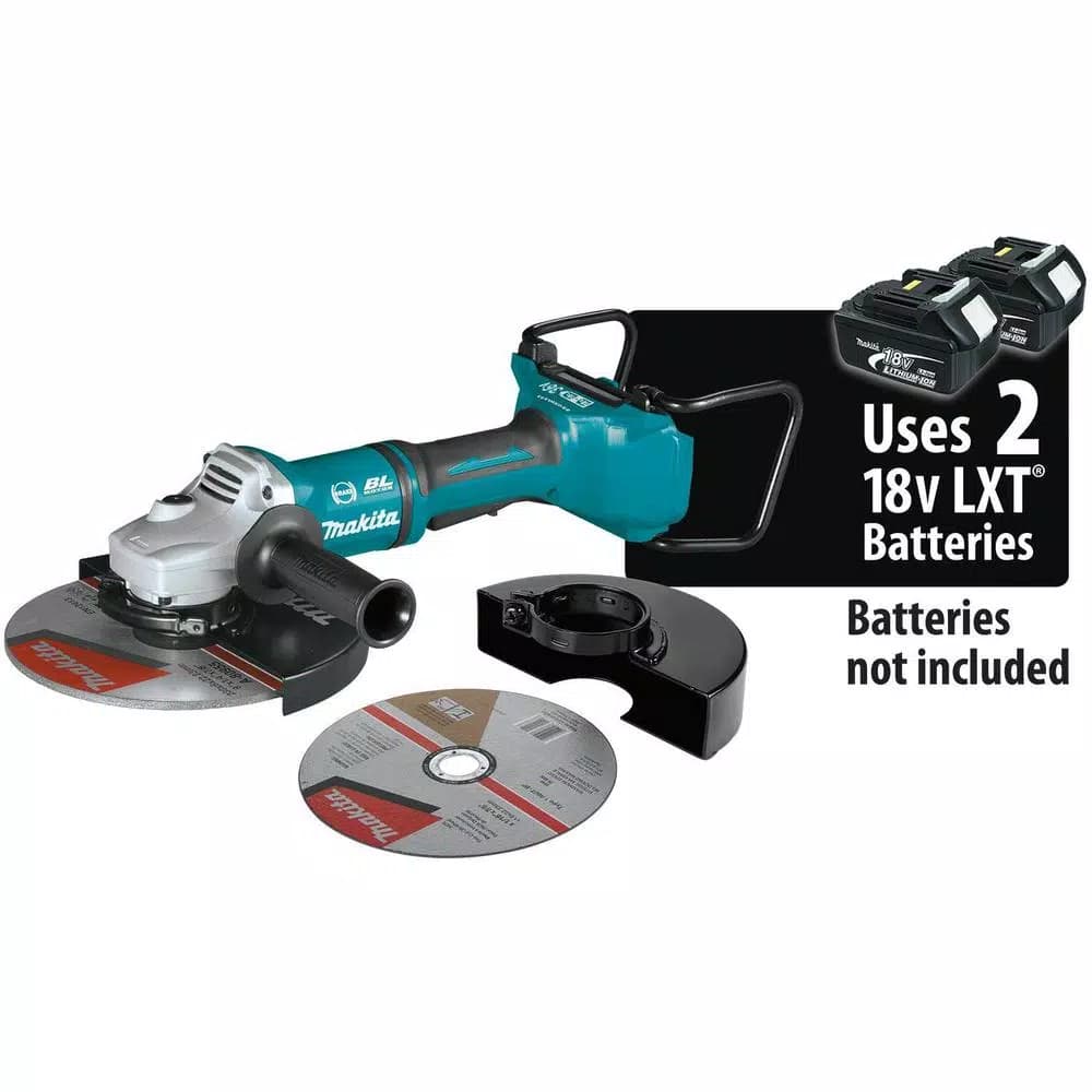 Makita 18V X2 LXT 36V Brushless 9 in. Paddle Switch Angle Grinder - Tool Only