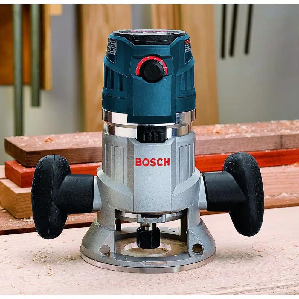 Bosch 2.3 HP 15 Amp Variable Speed Fixed Base Corded Electric Router Kit