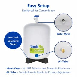 Express Water tankRO 2-Gallon Reverse Osmosis Water Filtration Expansion Storage Pressure Tank thumbnail 5