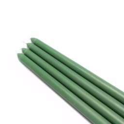 Zest Candle 12 in. Hunter Green Taper Candles, 12-Pack thumbnail 1