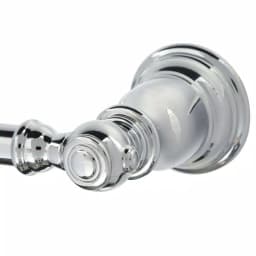 MOEN Kingsley 24 in. Chrome Towel Bar, Modern Glam Single Towel Bar thumbnail 5