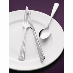 Oneida Jade 18/10 Stainless Steel Cocktail Forks, Diamond Inspired Textured Design, Set of 12 thumbnail 2