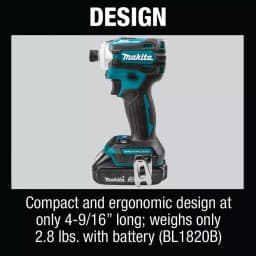 Makita 18V LXT Brushless 4-Speed Impact Driver Kit with 2 2.0 Ah Batteries and Charger thumbnail 11