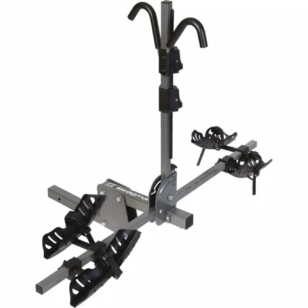Swagman Dispatch Premiere 2-Bike Platform RV Hitch Rack - Gray and Black