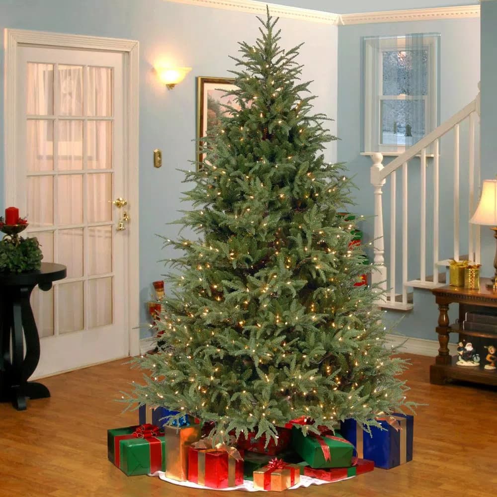 National Tree Company 7 ft. Feel Real Frasier Grande Hinged Artificial Christmas Tree with 850 Dual Color LED Lights