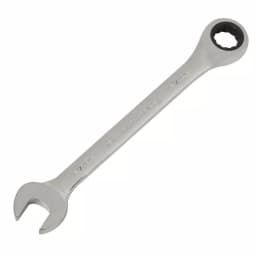 GearWrench 17 mm Combination Ratcheting Wrench, 12-Point Box End, Chrome Finish thumbnail 3