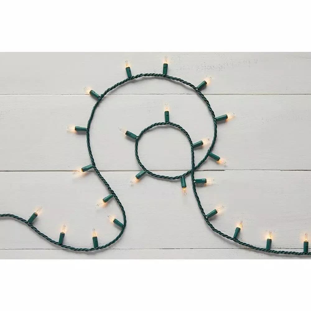 Home Accents Holiday 300 Light STS Clear Heavy Duty Mini String Lights, Set of 2 (600 Total Bulbs)