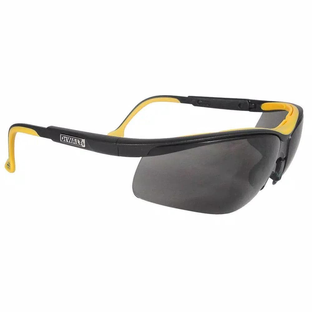 DEWALT DC Dual Injected Rubber Frame Safety Glasses with Smoke Lens