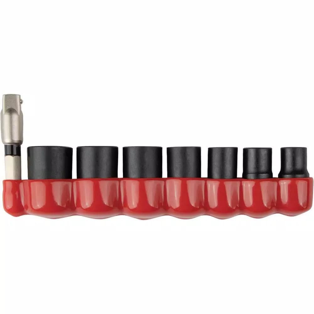 Makita ImpactXPS 1/4 in. Drive 6-Point Metric Impact Socket Set with Adapter, 8-Piece