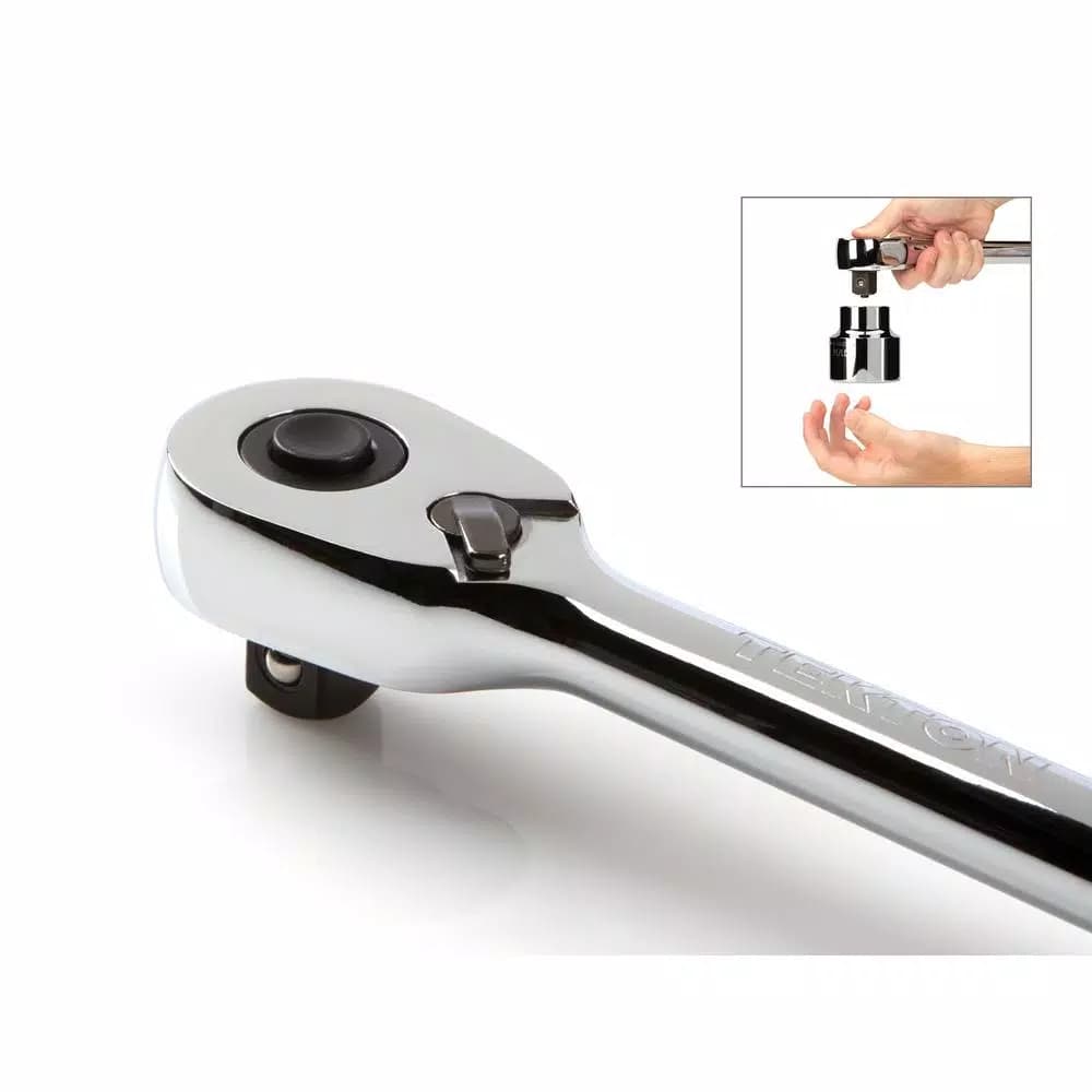 Tekton 3/4 Inch Drive x 22 Inch Quick-Release Ratchet, 72-Tooth, Chrome-Plated