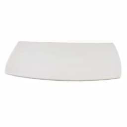 Gibson Gracious Dining White Ceramic Rectangular Serving Platter thumbnail 1
