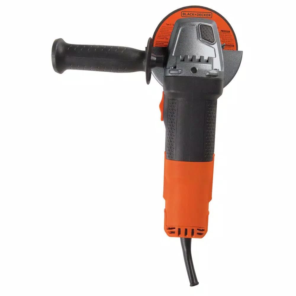 BLACK+DECKER BDEG400 4.5-in. 6.5 Amp Corded Angle Grinder, 10,000 RPM
