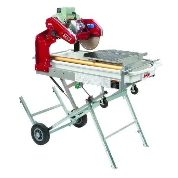 MK Diamond MK-101 PRO-24 10 in. Wet Tile Saw with Integrated Stand and Wheels