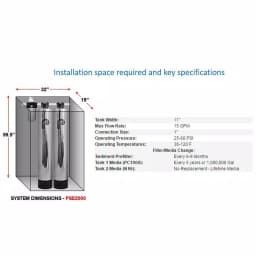 Pelican Water Pelican PSE2000 Whole House Water Filtration and NaturSoft Water Softener Alternative System, 15 GPM thumbnail 12
