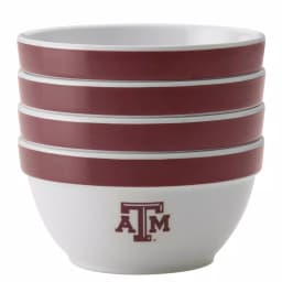 College Kitchen Collection Texas A&M Aggies 4-Piece Party Bowl Set, Maroon, 8 oz thumbnail 4