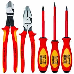 KNIPEX 5-Piece 1,000-Volt Insulated Pliers and Screwdriver Tool Set thumbnail 1