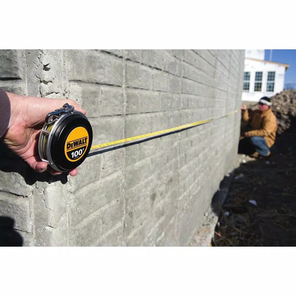 DEWALT 100 ft. Steel Auto-Rewind Long Tape Measure