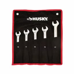 Husky 5-Piece Large Metric Flex Head Ratcheting Wrench Set, 16-21mm thumbnail 3