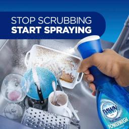 Dawn Platinum Powerwash Dish Spray Fresh Scent Bundle - 1 Starter Kit (16 oz) + 1 Refill (16 oz) thumbnail 7