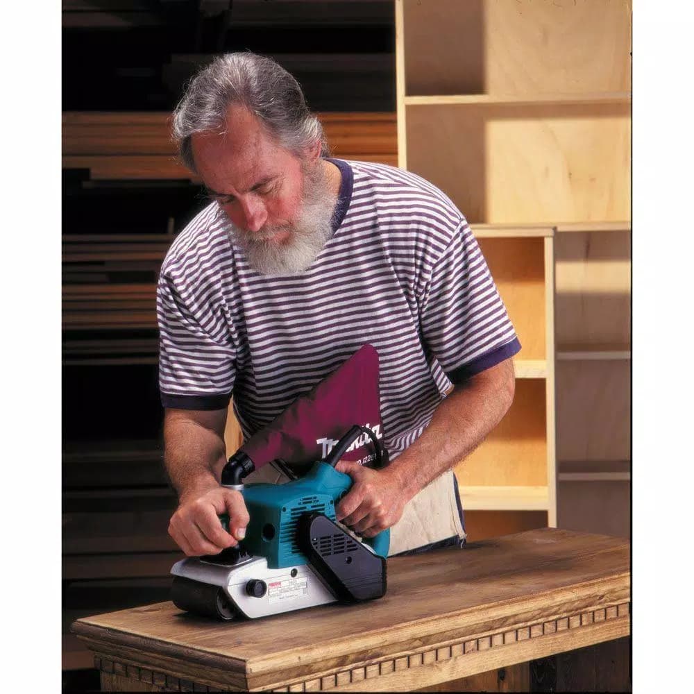 Makita 11 Amp 4 in. x 24 in. Corded Belt Sander with Dust Bag