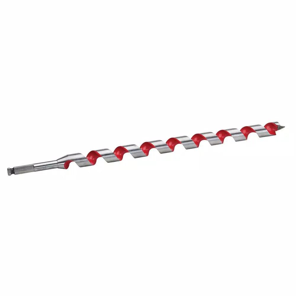 Milwaukee 1 in. x 18 in. High Speed Steel Ship Auger Bit for Wood
