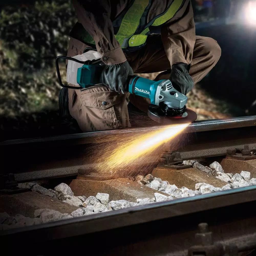 Makita 9 in. 36V X2 LXT Brushless Cordless Angle Grinder with AWS & Electric Brake