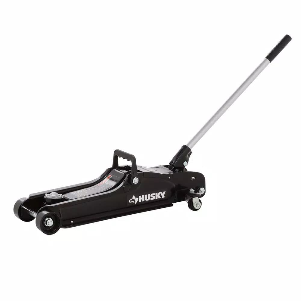 Husky 2-1/2 Ton Low Profile Floor Jack with Quick Lift, 5,000 lb. Capacity